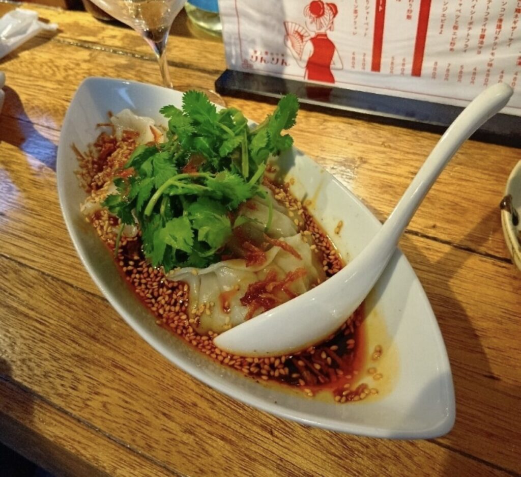屋上屋台中華りんりんの水餃子